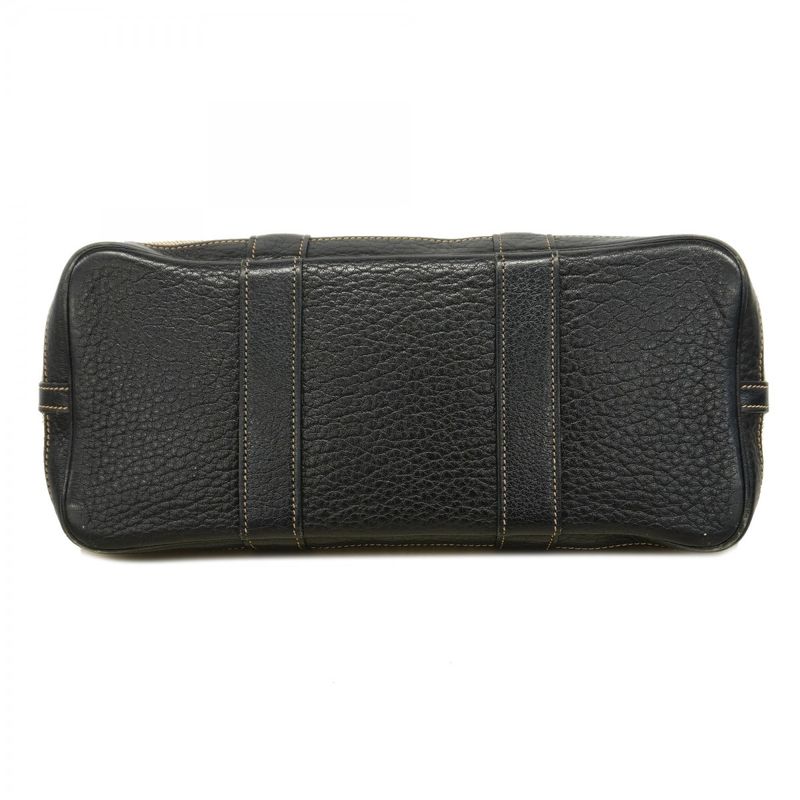 Hermes Tote Garden Party TPM Bordic Ribbon Toile Ash Black Silver Hardware Women