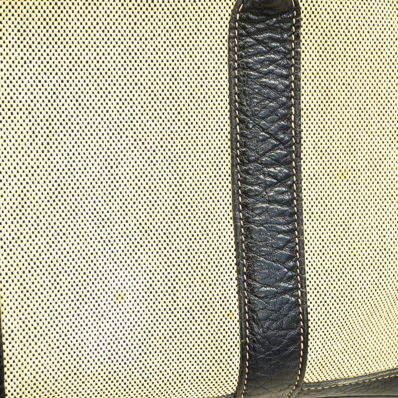 Hermes Tote Garden Party TPM Bordic Ribbon Toile Ash Black Silver Hardware Women