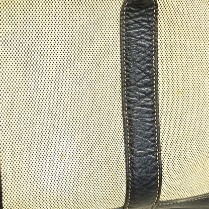 Hermes Tote Garden Party TPM Bordic Ribbon Toile Ash Black Silver Hardware Women