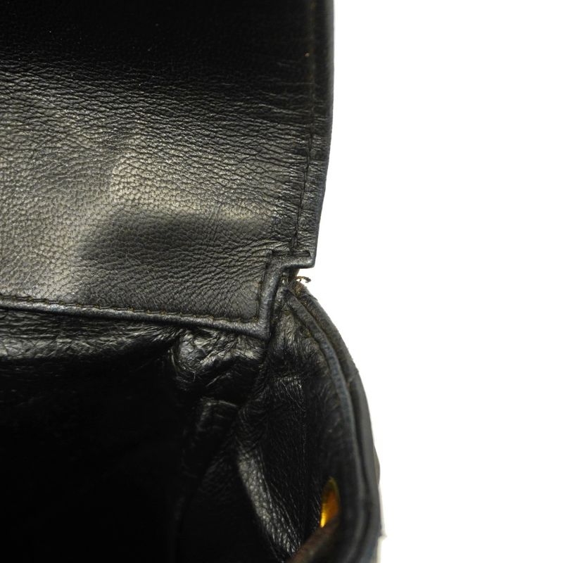 Chanel Backpack Daypack Matelasse Lambskin Black Gold Hardware Women