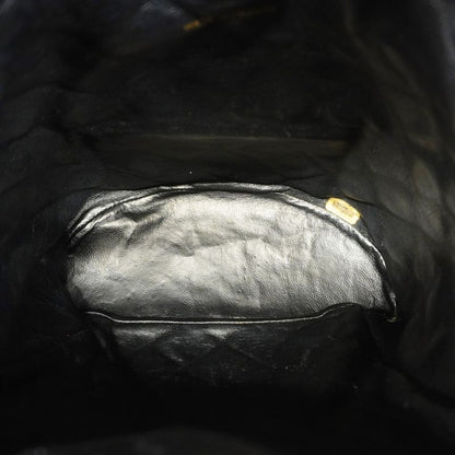 Chanel Backpack Daypack Matelasse Lambskin Black Gold Hardware Women