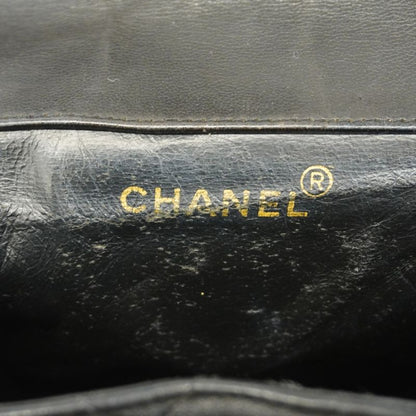 Chanel Backpack Daypack Matelasse Lambskin Black Gold Hardware Women