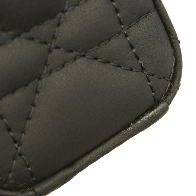 Christian Dior Handbag Canage Lady D Joy Leather Black 2way Bag Ladies