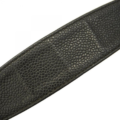 Chanel Shoulder Bag Matelasse Caviar Skin Black Gold Hardware Women