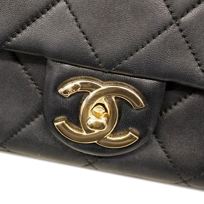 Chanel Handbag Matelasse Lambskin Navy Chien Pan Gold Hardware 2way Bag Ladies