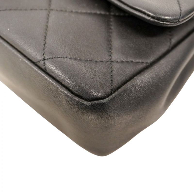 Chanel Handbag Matelasse Lambskin Navy Chien Pan Gold Hardware 2way Bag Ladies