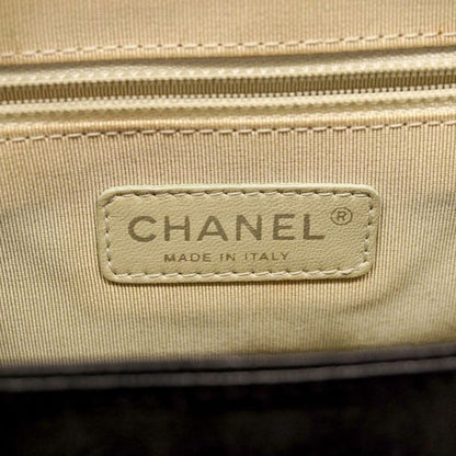 Chanel Shoulder Bag Matelasse Lambskin Black Silver Hardware Women