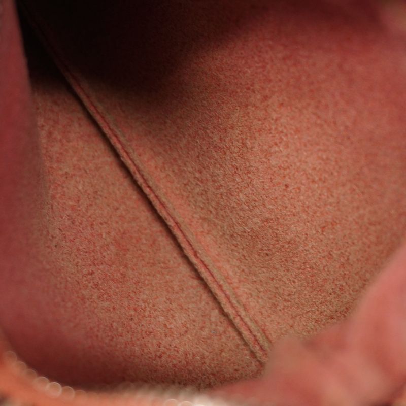 Chanel Handbag Perforated Leather Navy Silver Hardware 2way Bag Ladies