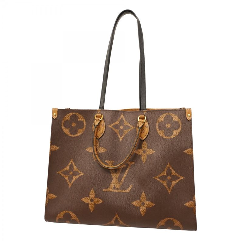 Louis Vuitton Tote Monogram Giant Reverse On-the-go GM M44576 Brown 2-way Bag