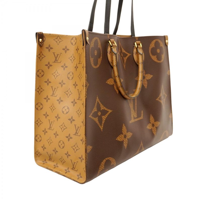 Louis Vuitton Tote Monogram Giant Reverse On-the-go GM M44576 Brown 2-way Bag