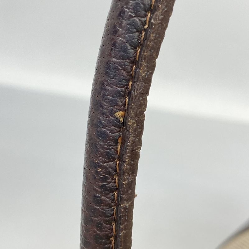 Hermes Tote Bag Garden Party PM Toile Ash Brown Silver Hardware □F Engraved