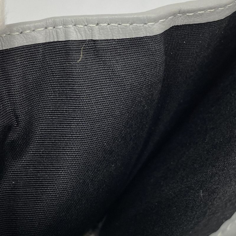 Christian Dior Trifold Wallet PVC Gray Silver Hardware Women