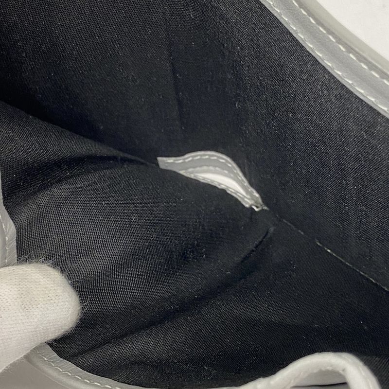 Christian Dior Trifold Wallet PVC Gray Silver Hardware Women