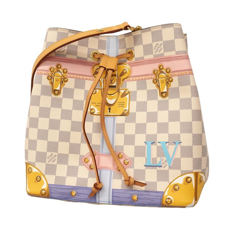 Louis Vuitton Shoulder Bag Damier Azure 2018 Summer Trunk Neonoe N41066 White