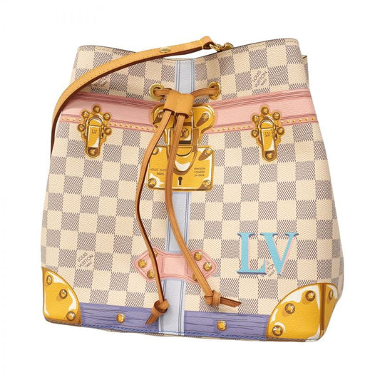 Louis Vuitton Shoulder Bag Damier Azure 2018 Summer Trunk Neonoe N41066 White