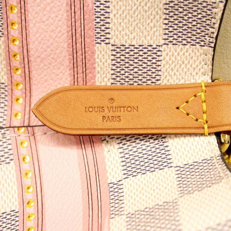 Louis Vuitton Shoulder Bag Damier Azure 2018 Summer Trunk Neonoe N41066 White