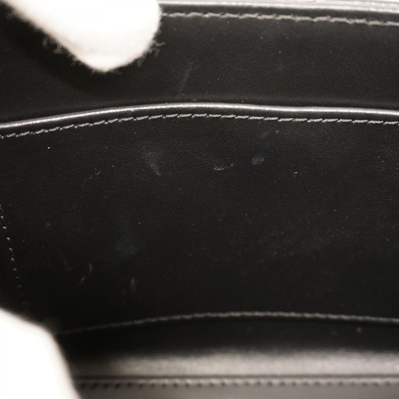 Chanel Handbag Matelasse Calfskin Black Gold Hardware 2way Bag Ladies