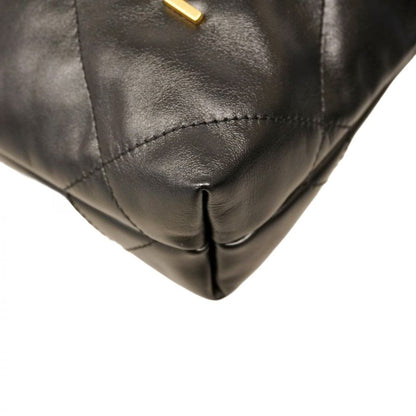 Chanel Shoulder Bag Chanel 22 Calfskin Black Gold Hardware Women