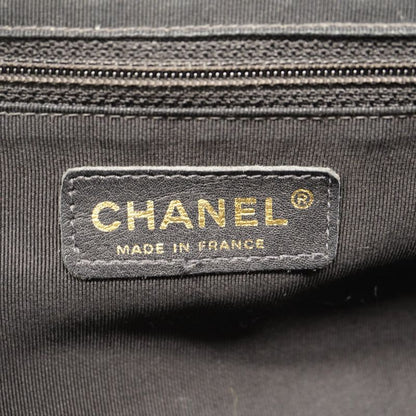 Chanel Handbag Matelasse Caviar Skin Black Gold Hardware Women