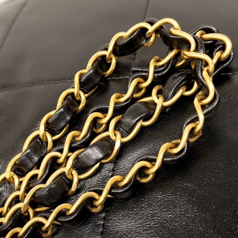 Chanel Shoulder Bag Chanel 22 Calfskin Black Gold Hardware Women
