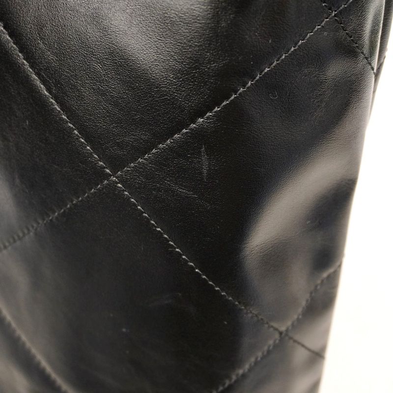 Chanel Shoulder Bag Chanel 22 Calfskin Black Gold Hardware Women