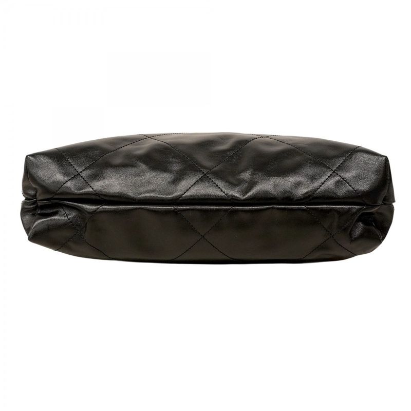 Chanel Shoulder Bag Chanel 22 Calfskin Black Gold Hardware Women