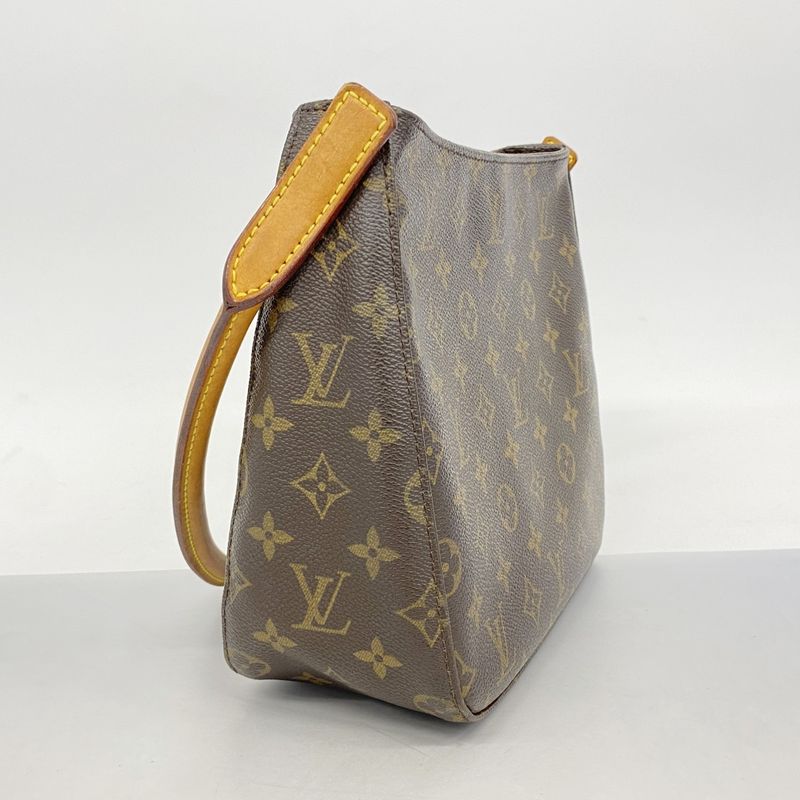 Louis Vuitton Shoulder Bag Monogram Looping MM M51146 Brown Ladies