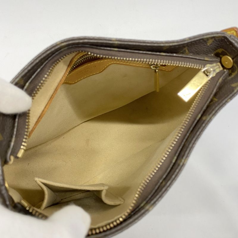 Louis Vuitton Shoulder Bag Monogram Looping MM M51146 Brown Ladies