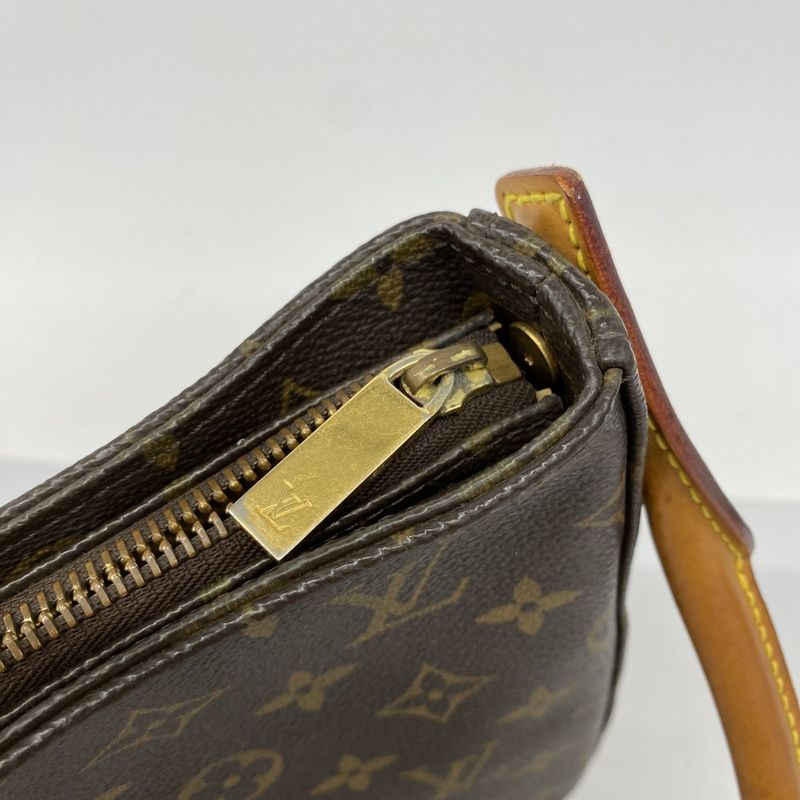 Louis Vuitton Shoulder Bag Monogram Looping MM M51146 Brown Ladies