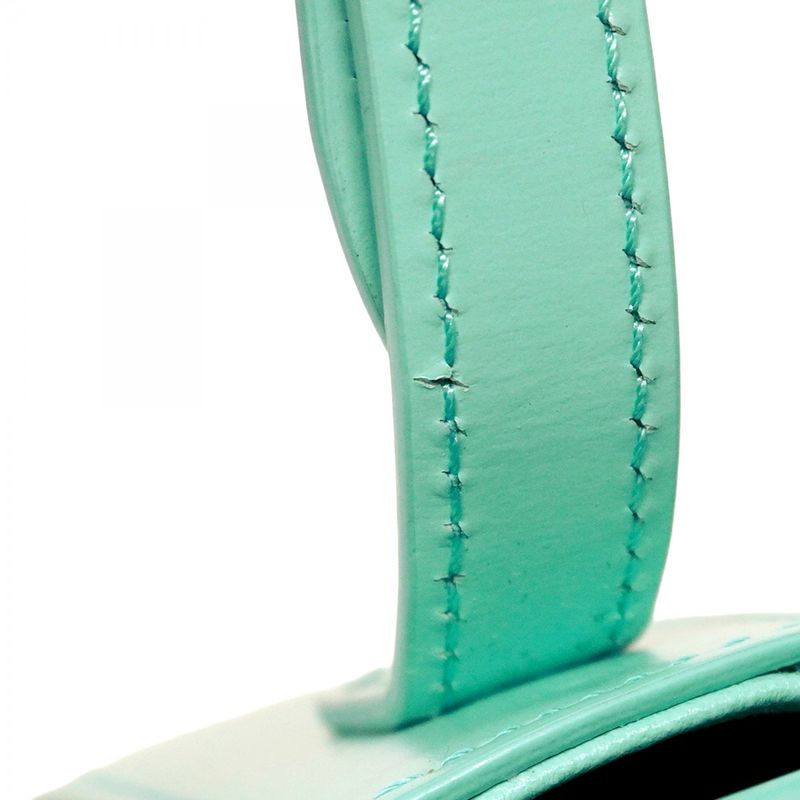 Celine Shoulder Bag Triomphe Claude Leather Mint Green Gold Hardware Women