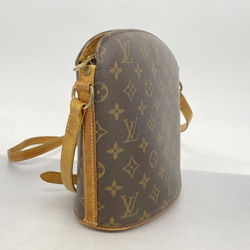 Louis Vuitton Shoulder Bag Monogram Drouot M51290 Brown Ladies