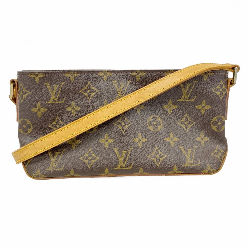 Louis Vuitton Shoulder Bag Monogram Trotter M51240 Brown Ladies