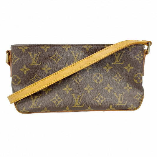 Louis Vuitton Shoulder Bag Monogram Trotter M51240 Brown Ladies