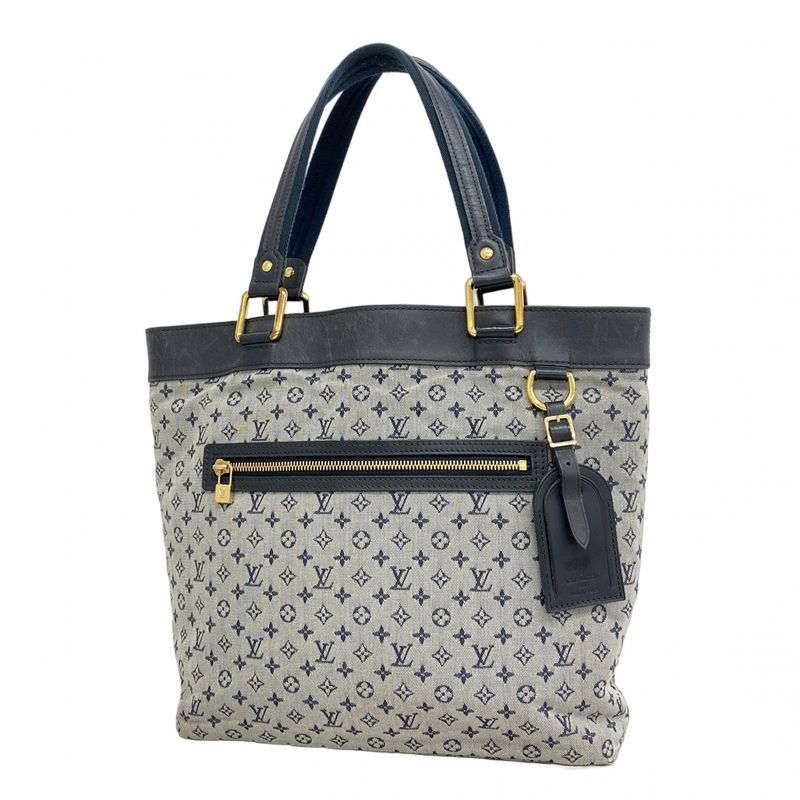 Louis Vuitton Monogram Mini Lucille GM M92675 Blue Ladies Tote Bag