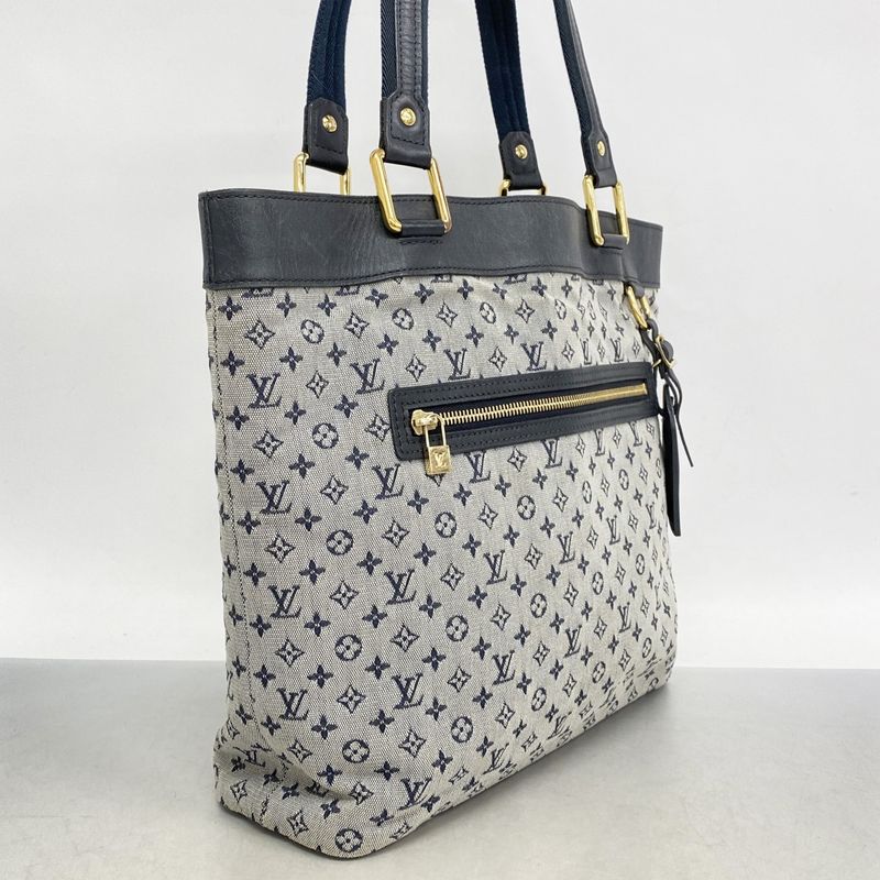 Louis Vuitton Monogram Mini Lucille GM M92675 Blue Ladies Tote Bag