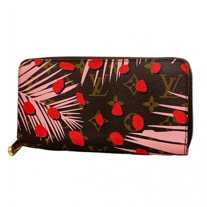 Louis Vuitton Long Wallet Monogram Jungle Dot Zippy Wallet M41908 Brown Poppy