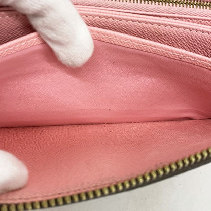 Louis Vuitton Long Wallet Monogram Jungle Dot Zippy Wallet M41908 Brown Poppy