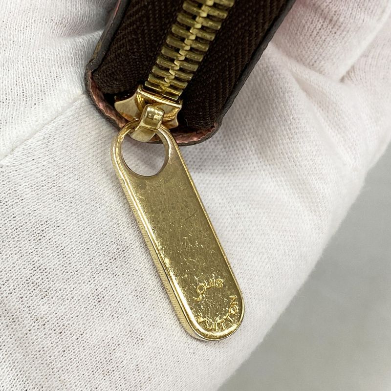 Louis Vuitton Long Wallet Monogram Jungle Dot Zippy Wallet M41908 Brown Poppy