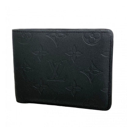 Louis Vuitton Billfold Monogram Shadow Portefeuille M62901 Black Men's