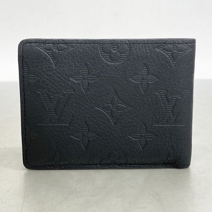 Louis Vuitton Billfold Monogram Shadow Portefeuille M62901 Black Men's
