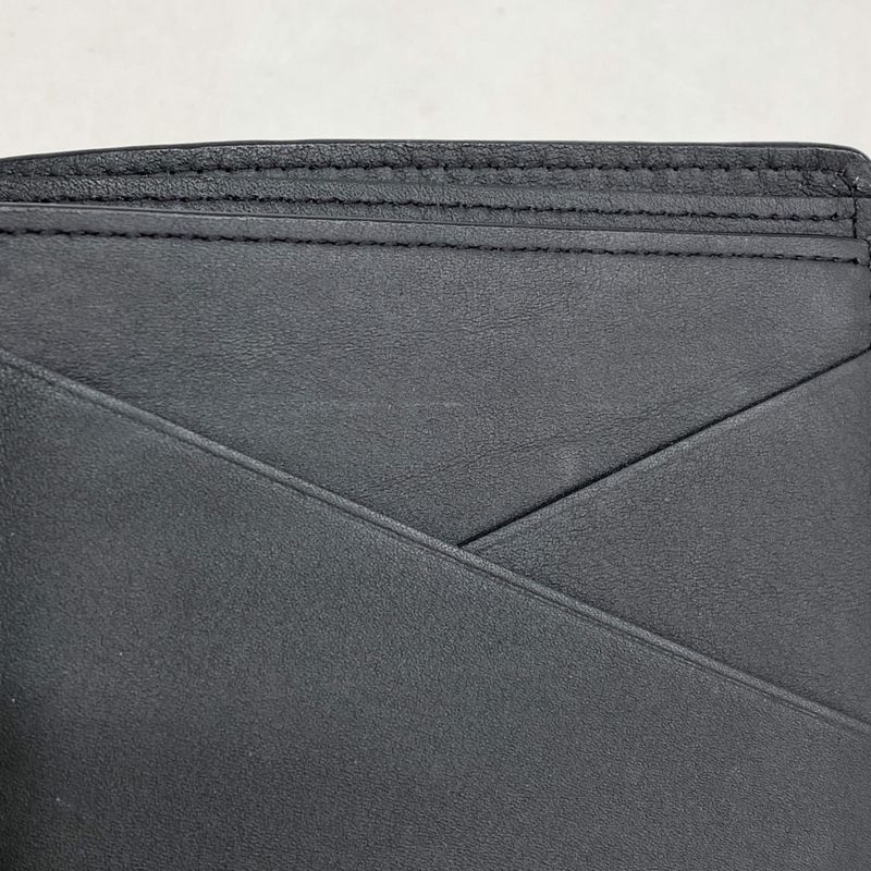 Louis Vuitton Billfold Monogram Shadow Portefeuille M62901 Black Men's