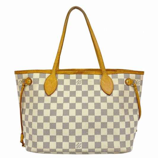 Louis Vuitton Tote Bag Damier Azure Neverfull PM N51110 White Ladies
