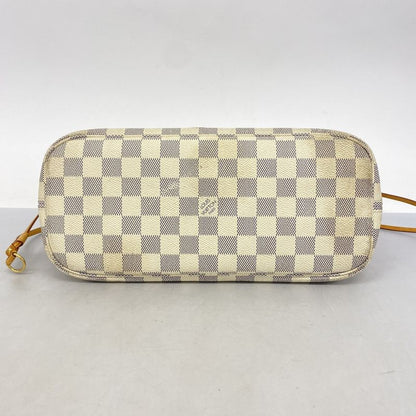 Louis Vuitton Tote Bag Damier Azure Neverfull PM N51110 White Ladies