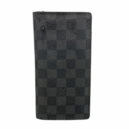 Louis Vuitton Damier Graphite Portefeuille Blazer N62665 Black Men's Long Wallet