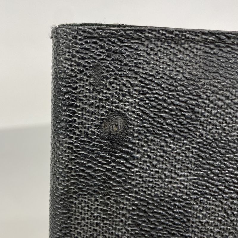 Louis Vuitton Damier Graphite Portefeuille Blazer N62665 Black Men's Long Wallet