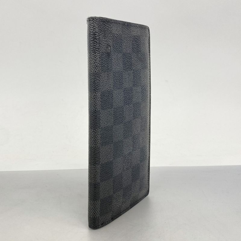 Louis Vuitton Damier Graphite Portefeuille Blazer N62665 Black Men's Long Wallet