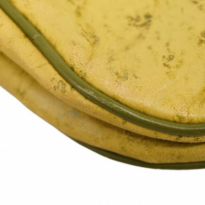 Christian Dior Shoulder Bag Double Saddle Bag Leather Green Gold Hardware Women