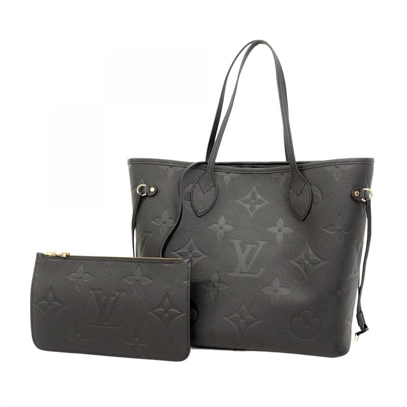 Louis Vuitton Monogram Empreinte Neverfull MM M45685 Noir Black Women