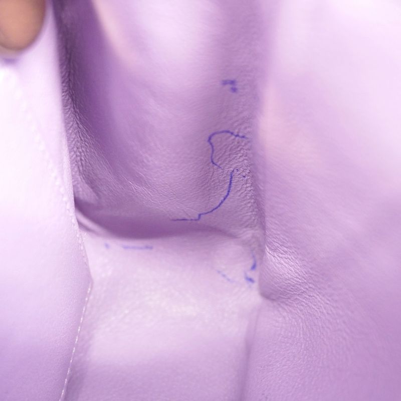 Chanel Shoulder Bag Mini Matelasse Cotton Purple Chien Pan Gold Hardware Women