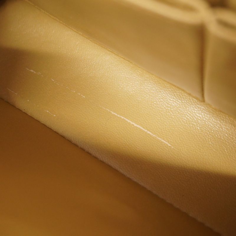 Chanel Shoulder Bag Matelasse Lambskin Beige Gold Hardware Women